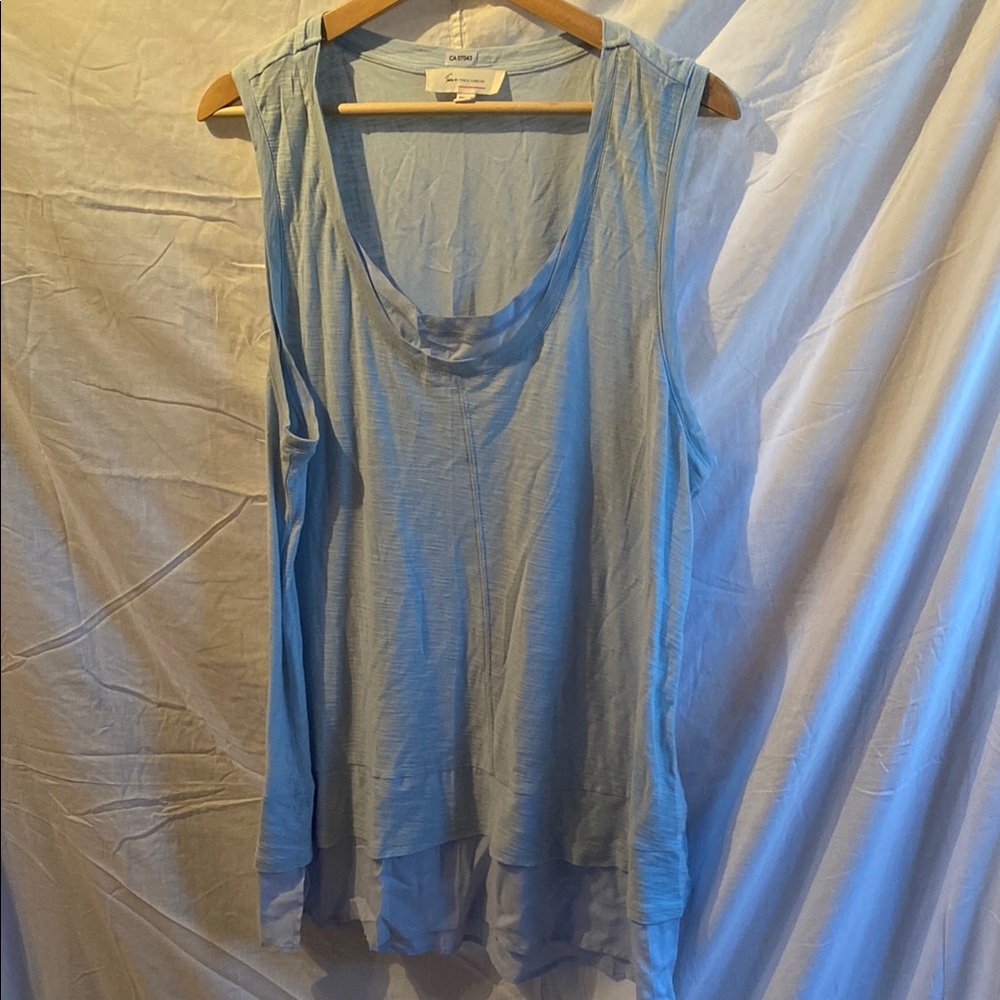 Women's Blue Sleeveless Top